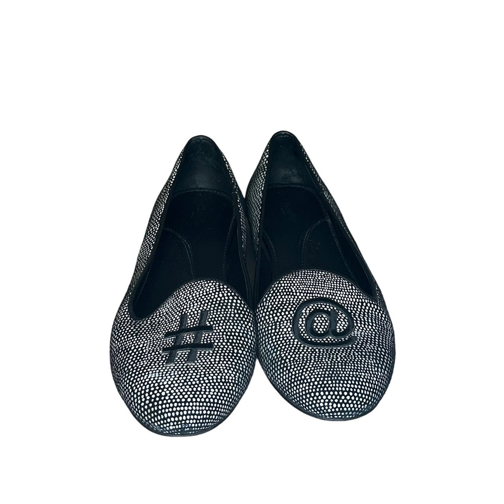 CHATELLES PARIS HASHTAG BLACK & SILVER LOAFER